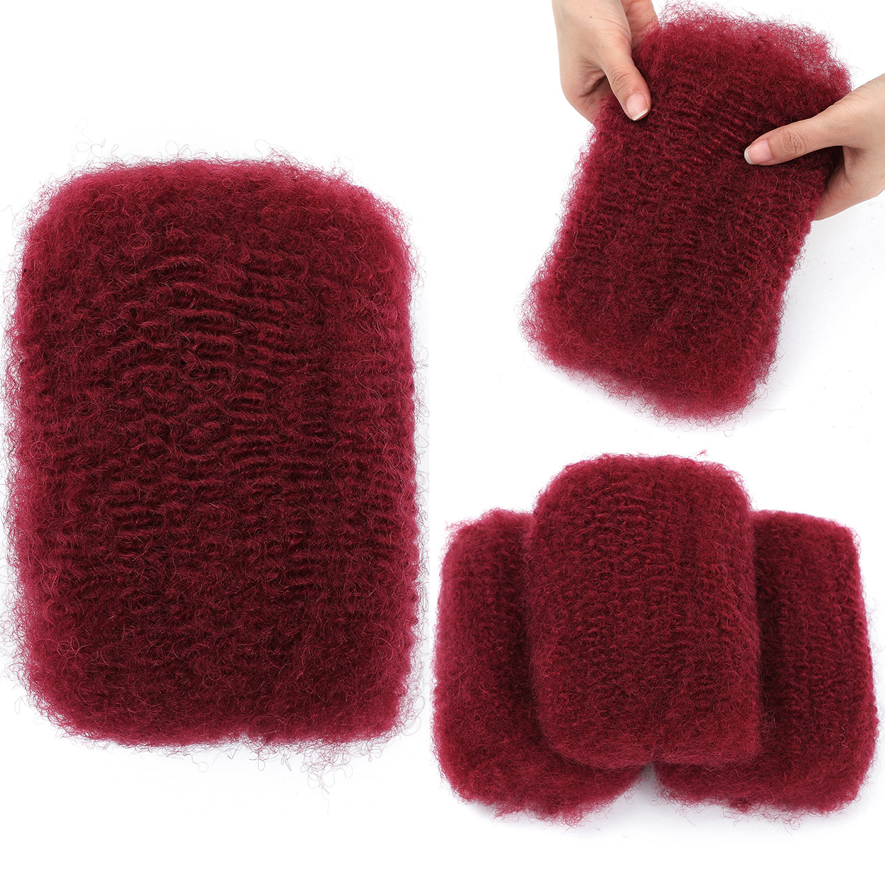 Datanala Afro Kinky Curly Bulk Human Hair - 4C Natural Texture
