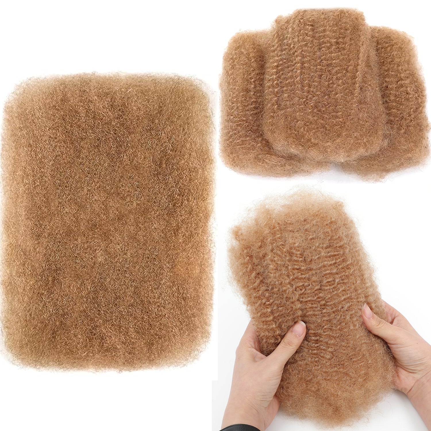 Datanala Afro Kinky Curly Bulk Human Hair - 4C Natural Texture