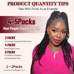 Datanala Afro Kinky Curly Bulk Human Hair - 4C Natural Texture