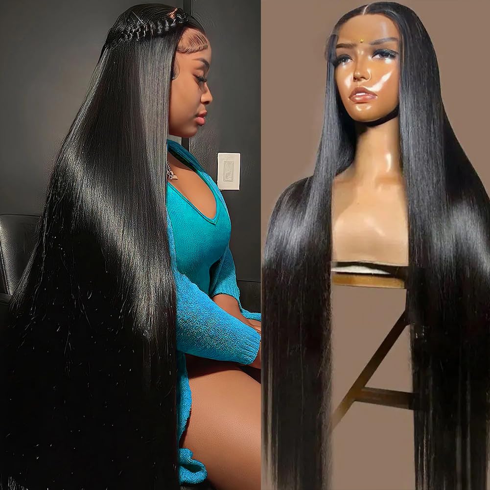 Datanala Straight 13x6 HD Lace Glueless Human Hair Wig Deep Parting Soft Texture