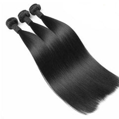 Brazilian Straight Human Hair Bundles – 100% Unprocessed Virgin, No Tangle, Minimal Shedding (10″–30″)
