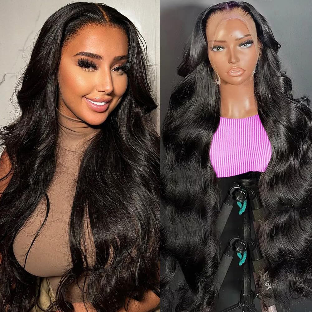 Datanala Body Wave 13x6 HD Lace Glueless Human Hair Wig Soft Bouncy Texture