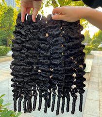 12A Burmese Curly Hair Bundles - 100% Remy Human Hair