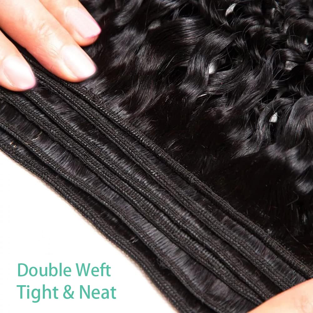 Brazilian Water Wave Human Hair Bundles – 100% Unprocessed Virgin, Wet & Wavy, No Tangle, No Shedding (10″–30″)