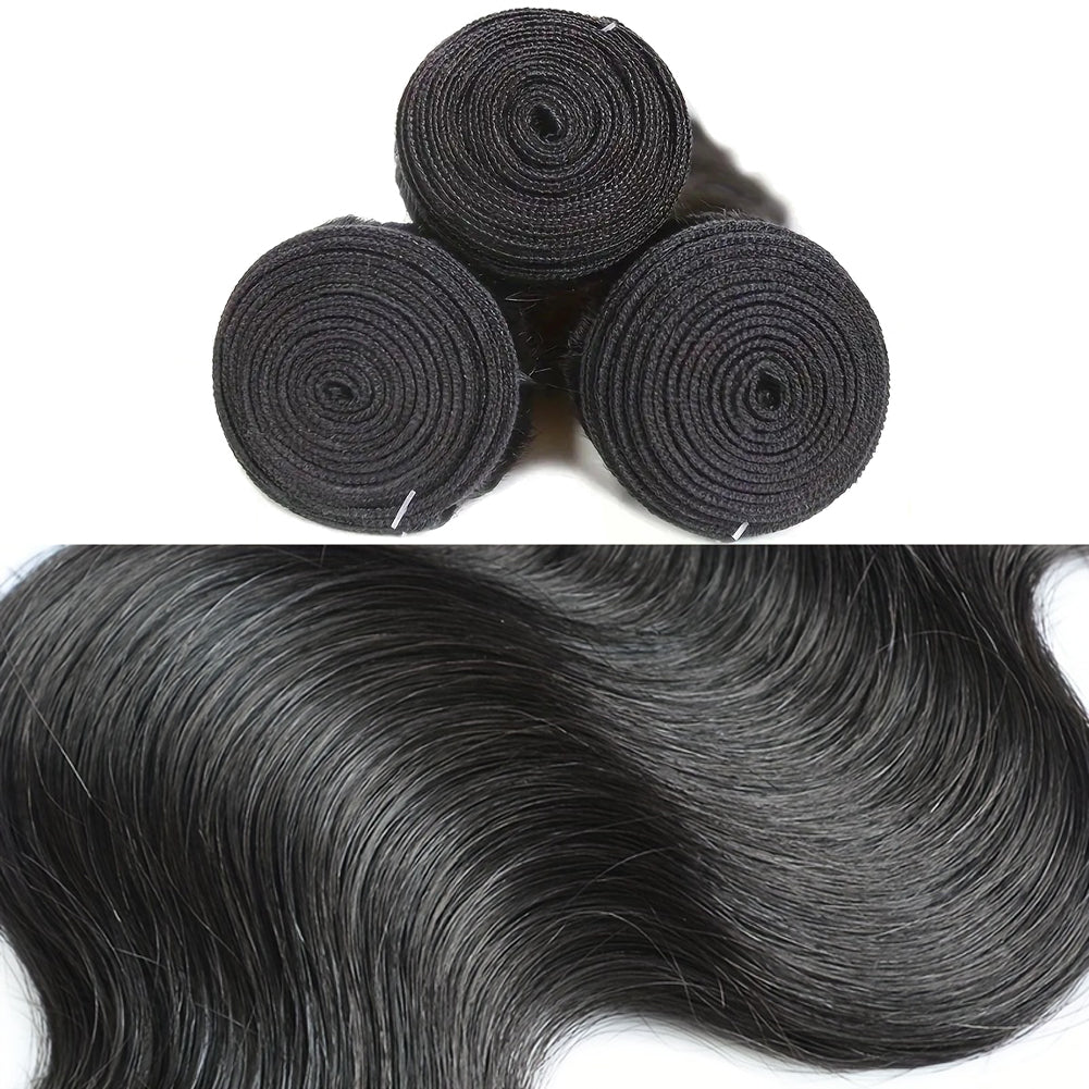 Brazilian Body Wave Human Hair Bundles – 100% Virgin, S‑Shaped Texture, No Tangle & No Shedding (10″–30″)