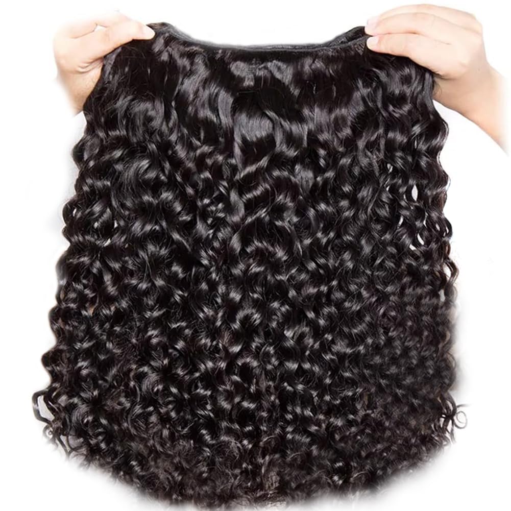 Brazilian Water Wave Human Hair Bundles – 100% Unprocessed Virgin, Wet & Wavy, No Tangle, No Shedding (10″–30″)