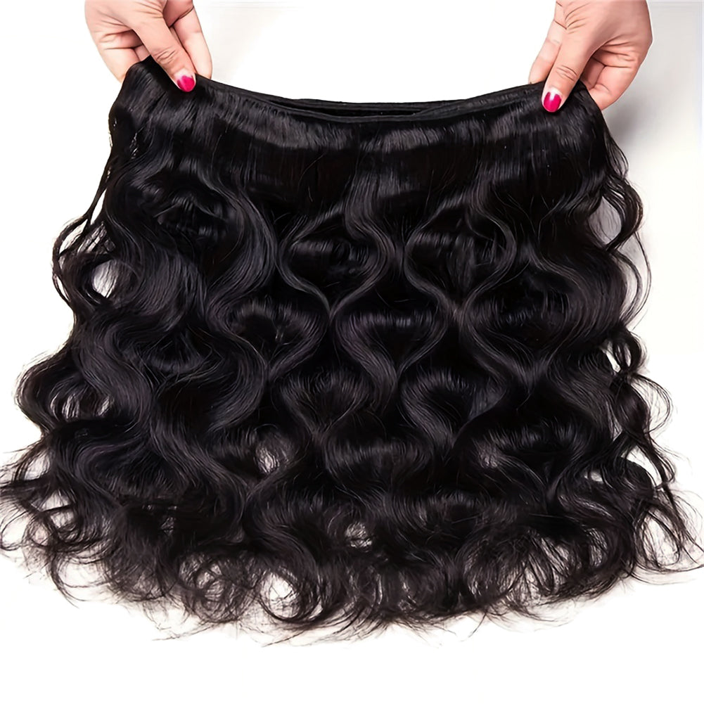 Brazilian Body Wave Human Hair Bundles – 100% Virgin, S‑Shaped Texture, No Tangle & No Shedding (10″–30″)
