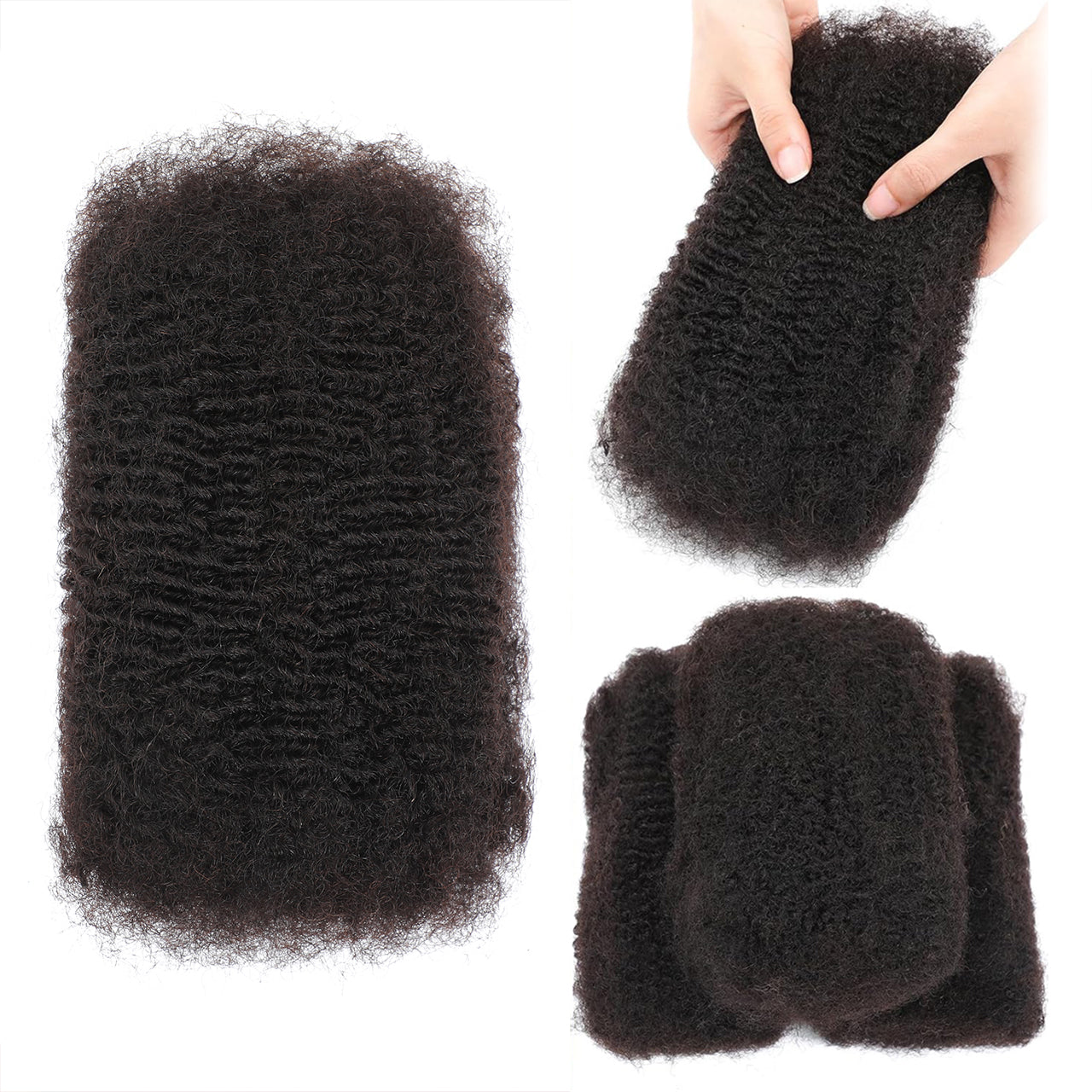 Datanala Afro Kinky Curly Bulk Human Hair - 4C Natural Texture